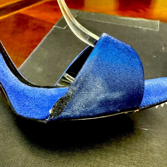 Rare Giuseppe Zanotti Caged Gladiator Stilettos Cobalt Blue GUC EU 39 - Picture 5 of 9